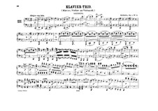 Drei Klaviertrios, Op.1: Trio Nr.3, für Klavier, vierhändig by Ludwig van Beethoven