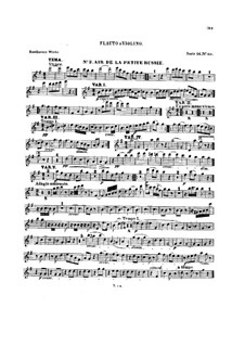Zehn Themen und Variationen für Flöte (oder Violine) und Klavier, Op.107: Heft II – Solo Stimme by Ludwig van Beethoven