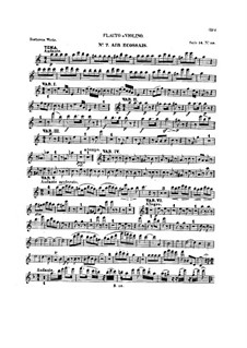 Zehn Themen und Variationen für Flöte (oder Violine) und Klavier, Op.107: Heft IV – Solo Stimme by Ludwig van Beethoven