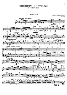 Ouvertüre: Violinstimme I by Ludwig van Beethoven