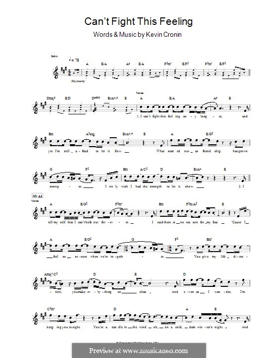 Can't Fight This Feeling: Für Trommeln by Kevin Cronin