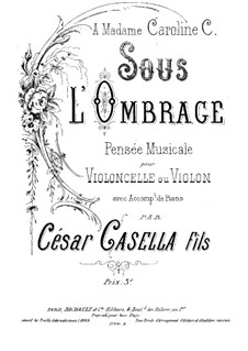 Sous l’Ombrage: Partitur by Cesar Casella