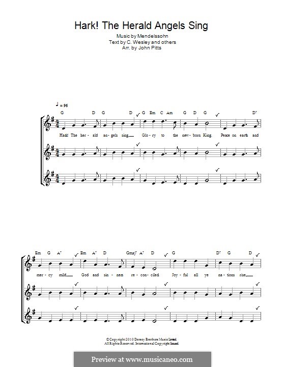 One instrument version: Blockflöte by Felix Mendelssohn-Bartholdy