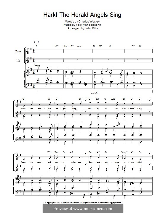 One instrument version: Blockflöte by Felix Mendelssohn-Bartholdy