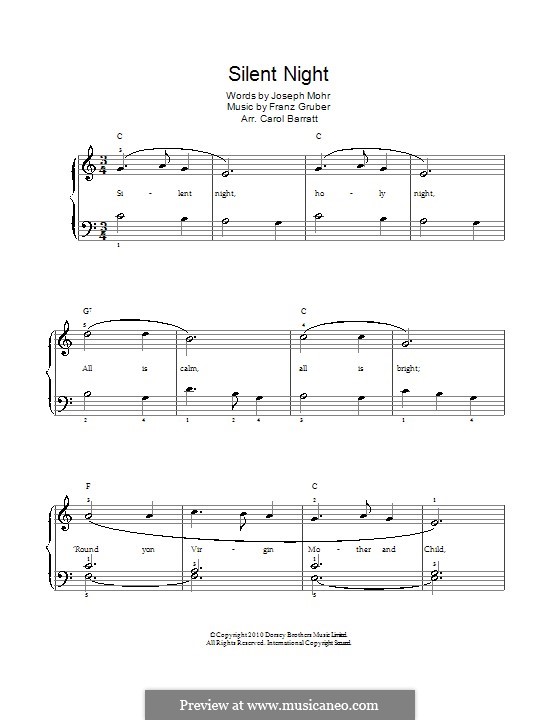 Piano-vocal score: Für Stimme und Klavier by Franz Xaver Gruber