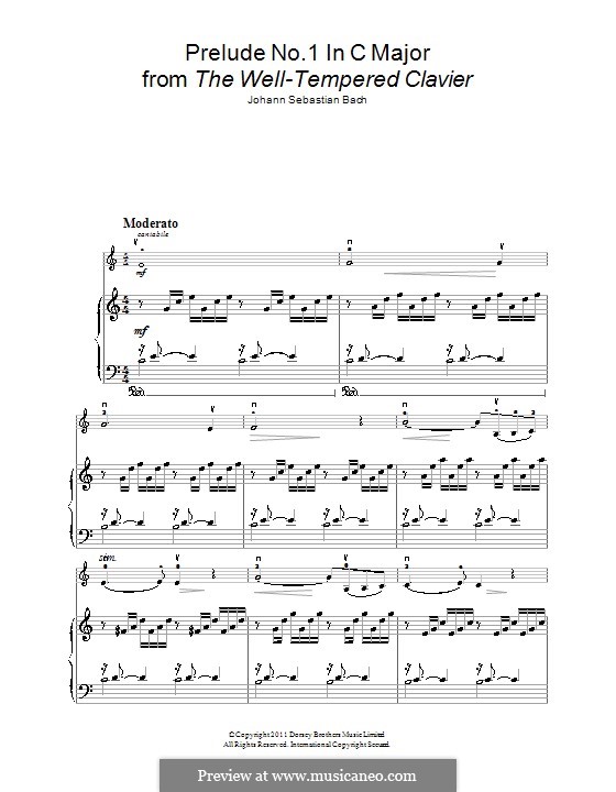 Ave Maria (Printable Sheet Music): Für Violine und Klavier by Johann Sebastian Bach, Charles Gounod