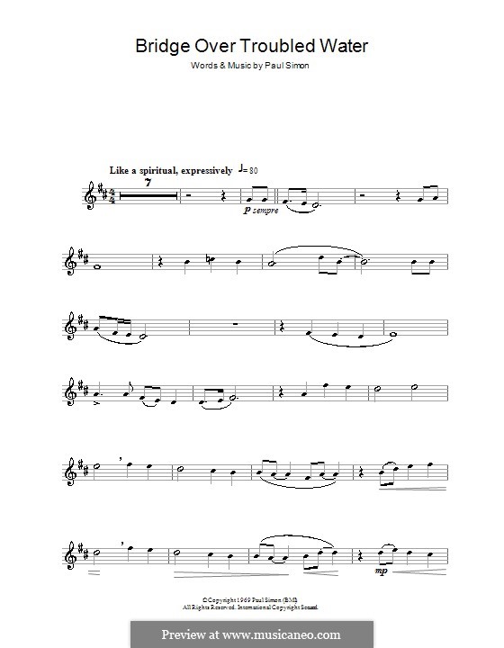 Instrumental version: Für Altsaxophon by Paul Simon