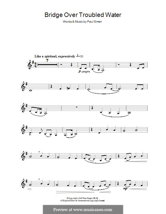 Instrumental version: Für Klarinette by Paul Simon