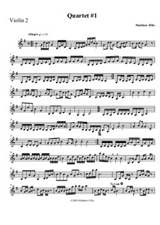 String Quartet: Violinstimme II by Matthew Ellis