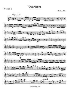 String Quartet: Violinstimme I by Matthew Ellis