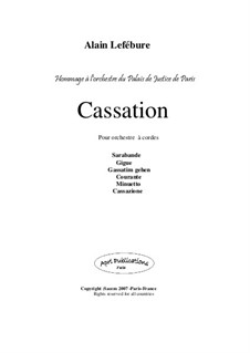 Cassation: Cassation by Alain Lefebure