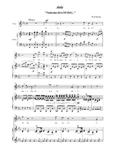 Vado, ma dove? Oh Dei, K.583: Für Stimme und Klavier by Wolfgang Amadeus Mozart