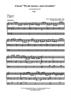 Jesus bleibet: Für Orgel by Johann Sebastian Bach