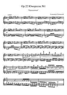 Humoreske Nr.1 'Festlich', Ор.22: Humoreske Nr.1 'Festlich' by Ksardas