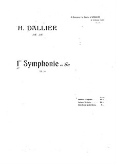 Sinfonie Nr.1 f-Moll, Op.50: Sinfonie Nr.1 f-Moll by Henri Dallier