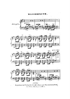 Nr.6 Wasserflut: Bearbeitung für Klavier by Franz Schubert