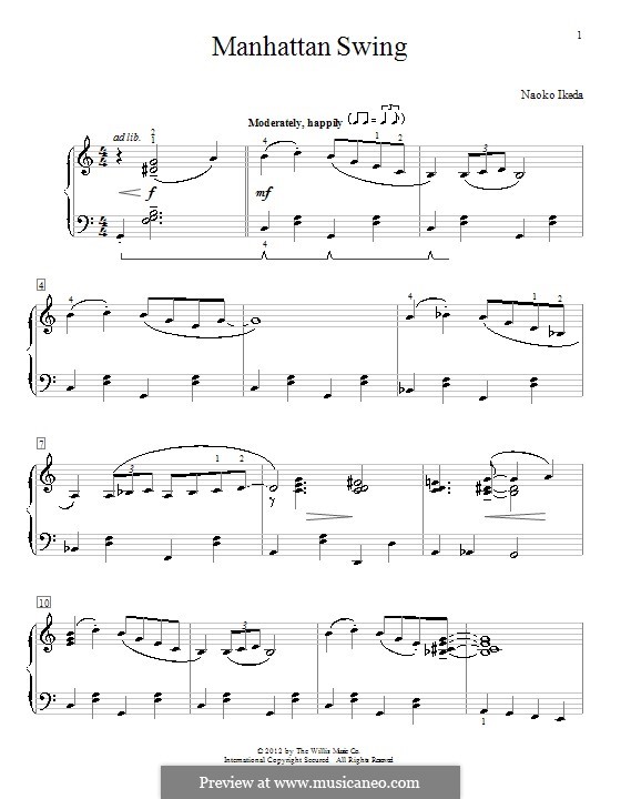 Manhattan Swing: Für Klavier by Naoko Ikeda