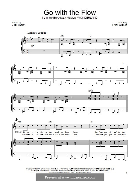 Go with the Flow: Für Stimme und Klavier (oder Gitarre) by Frank Wildhorn