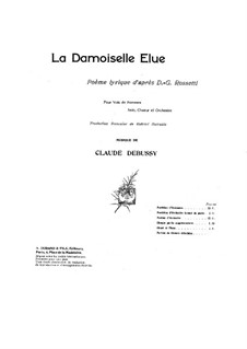 La damoiselle élue (The Blessed Damozel), L.62: Vollpartitur by Claude Debussy