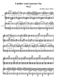 Fünfzehn Ländler vom Luzerner See, Op.11: Ländler Nr.2 by Hans Huber