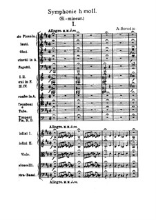 Sinfonie Nr.2 in h-Moll: Vollpartitur by Alexander Porfiryevich Borodin