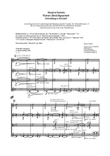 Viertes Streichquartett - Schrödingers Kristall: Viertes Streichquartett - Schrödingers Kristall by Manfred Stahnke
