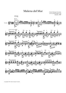 Malena del Mar - Guitar Solo: Malena del Mar - Guitar Solo by Carlos Enrique