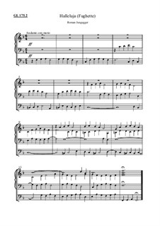 Halleluja, Gotteslob Nr.175.2 (Fughette): Halleluja, Gotteslob Nr.175.2 (Fughette) by Roman Jungegger