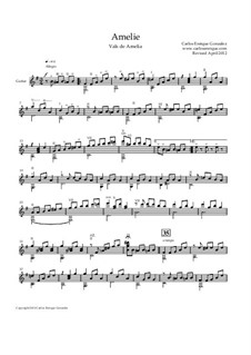 Amelie's Waltz - Guitar Solo: Amelie's Waltz - Guitar Solo by Carlos Enrique