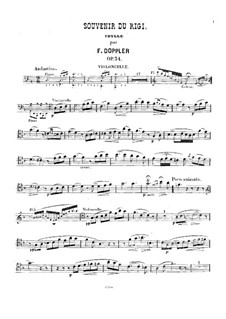 Souvenir du Rigi, Op.34: Cellostimme by Franz Doppler