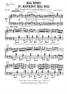 Hawkins' Hill Rag: Für einen Interpreten by Ennio Paola