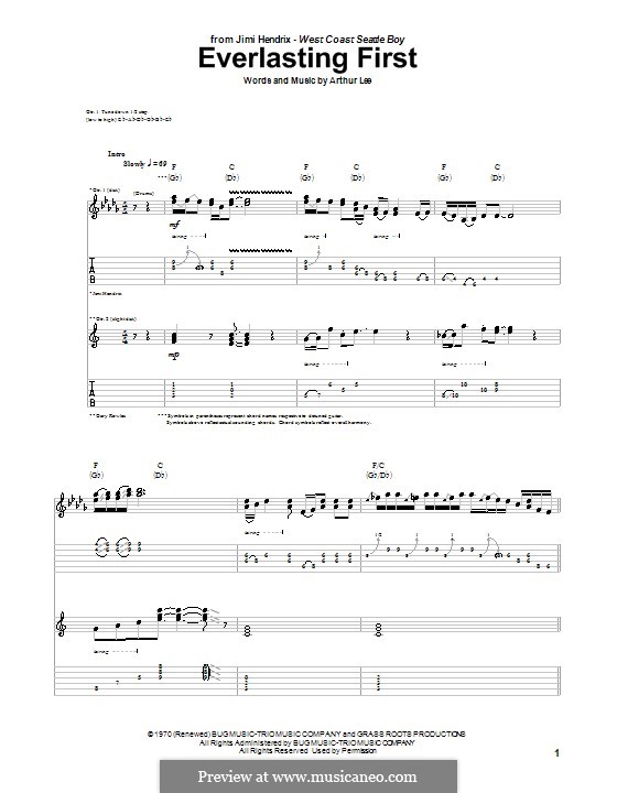 Everlasting First: Für Gitarre by Arthur Lee