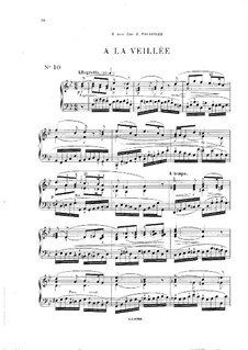 Vingt pièces nouvelles: No.10 A la veillée by Théodore Dubois