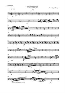 Märzbecher: Nr.3 Lenz – Cellostimme by Hans-Jürgen Philipp