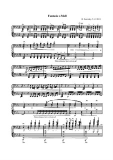 Fantasie c-Moll, Op.8i: Für einen Interpreten by Raphael Sawitzky