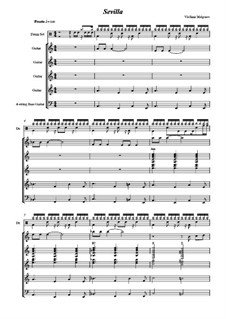 Sevilla: For guitar ensemble by Vladimir Malganov