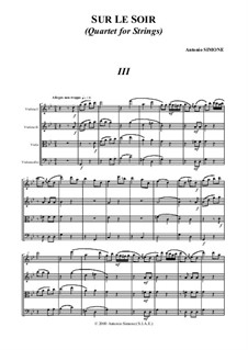 Sur le soir: Teil III by Antonio Simone