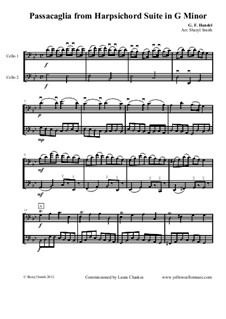 Suite no 7 in g minor. Гендель сюита 7 g minor ноты. гендель пассакалия соль минор ноты. g минор ноты. handel passacaglia in g minor ноты.