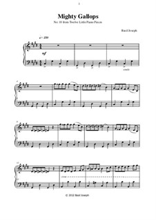 Twelve Little Piano Pieces: No.10 Mighty Gallops by Basil Joseph
