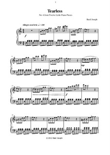 Twelve Little Piano Pieces: No.4 Tearless by Basil Joseph