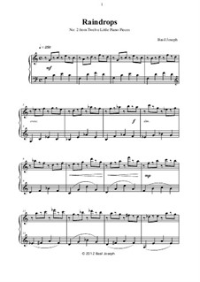 Twelve Little Piano Pieces: No.2 Raindrops by Basil Joseph