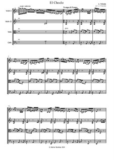 El Choclo: Für Streichquartett by Ángel Gregorio Villoldo