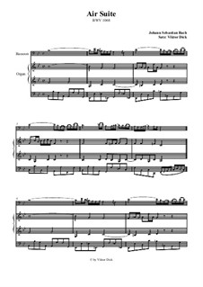Arie. Bearbeitung für zwei Interpreten: Fagott und Orgel by Johann Sebastian Bach