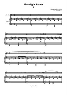 Teil I: Für Altsaxophon und Klavier by Ludwig van Beethoven