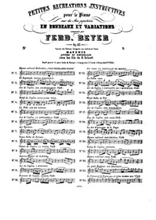 Le Premier Début, Op.83: No.13 Rondeau sur l'air russe favori - Le Postillon de Moscou  by Ferdinand Beyer