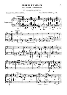 Hours of Leisure, Op.92: No.20 Natalien Walzer de Labitzky by Ferdinand Beyer