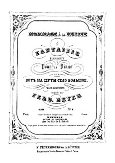 Zwolf elegante Fantaises über russische Themen von verschiedener Komponisten, Op.100: No.4 Chant Bohémien by Ferdinand Beyer