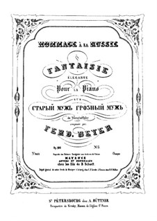 Zwolf elegante Fantaises über russische Themen von verschiedener Komponisten, Op.100: No.5 Romance de Werstoffsky by Ferdinand Beyer