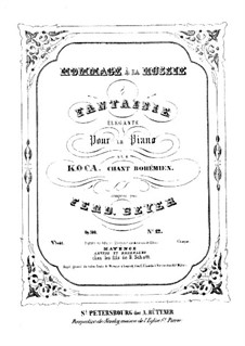 Zwolf elegante Fantaises über russische Themen von verschiedener Komponisten, Op.100: No.12 Chant Bohémien by Ferdinand Beyer