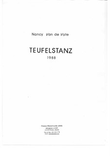 Teufelstanz: Vollpartitur by Nancy Van de Vate